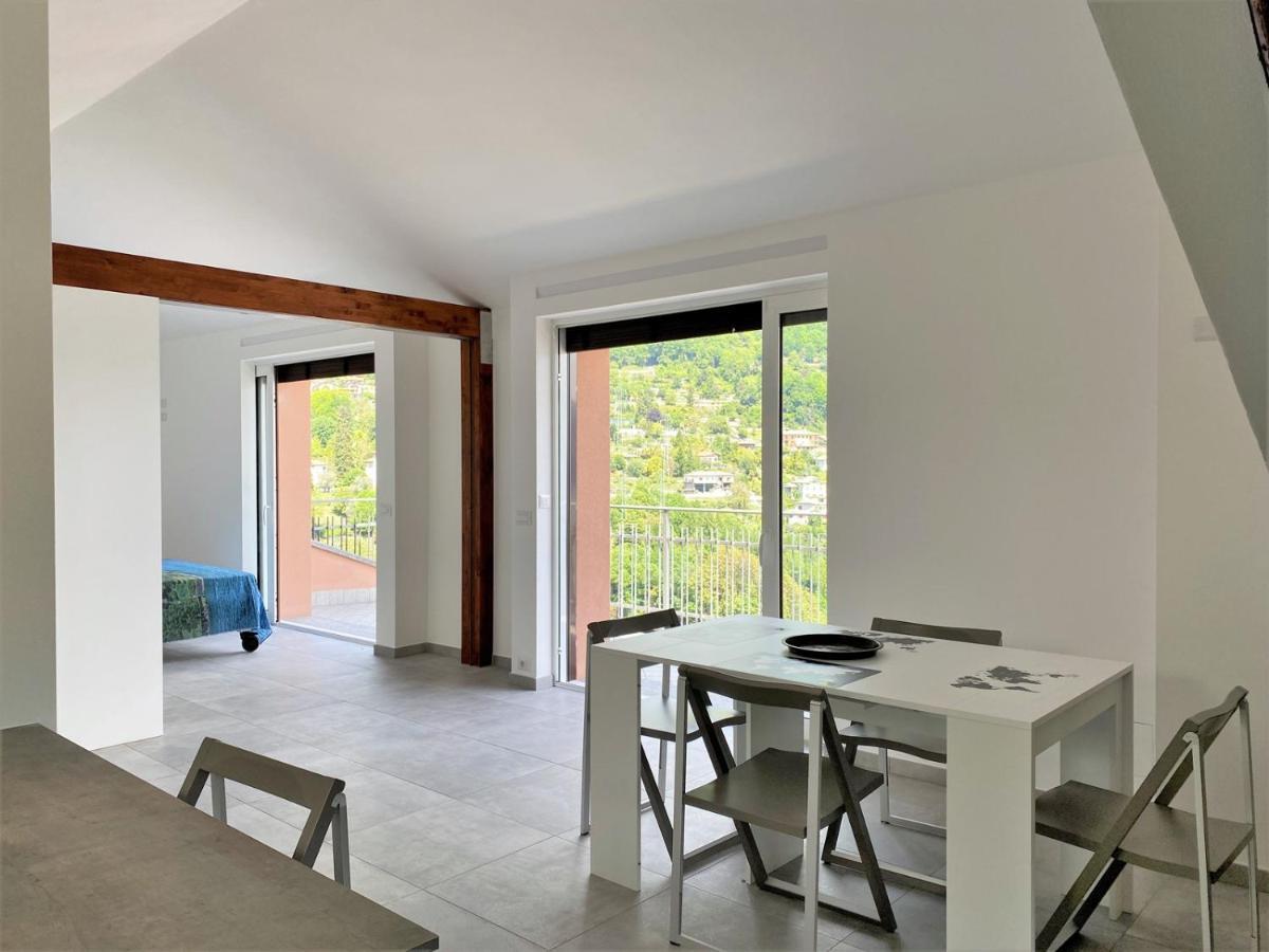 アルジェーニョLa Rondinella - Loft With Fantastic View On Lake Comoアパートメント エクステリア 写真