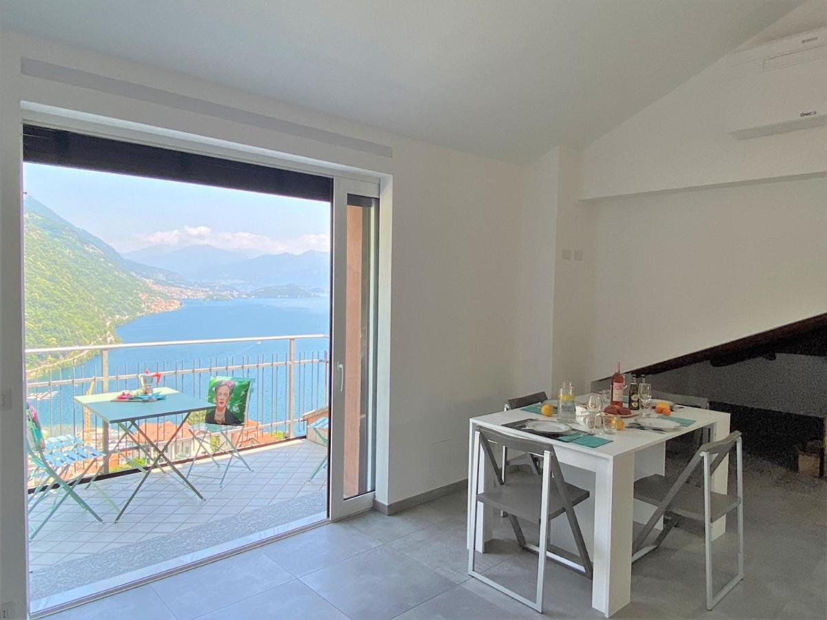 アルジェーニョLa Rondinella - Loft With Fantastic View On Lake Comoアパートメント エクステリア 写真