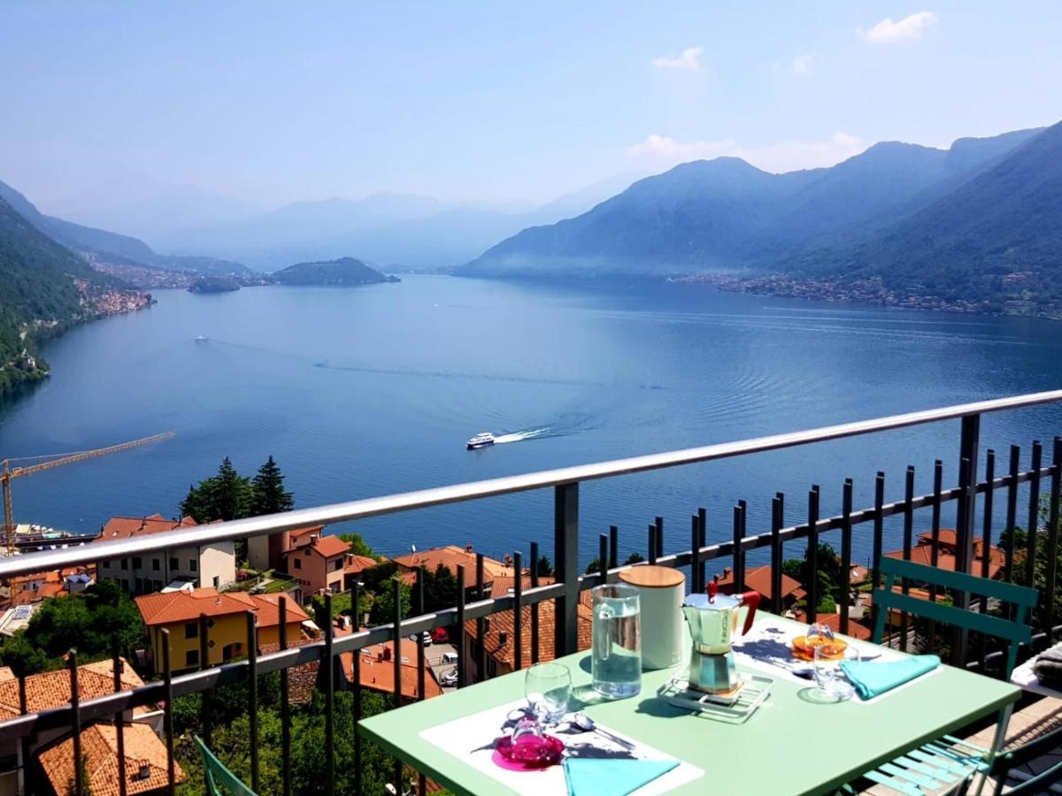 アルジェーニョLa Rondinella - Loft With Fantastic View On Lake Comoアパートメント エクステリア 写真